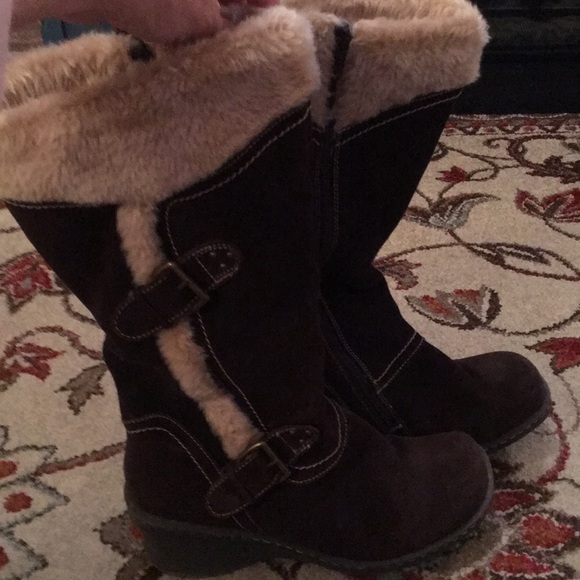 BareTraps Shoes - BareTraps wedge boots size 10 brown